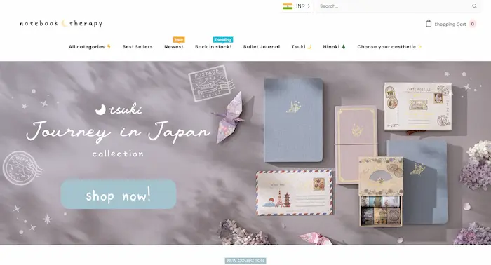 Notebook Therapy website preview